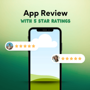 Google Play App Review with 5 Star Ratings.